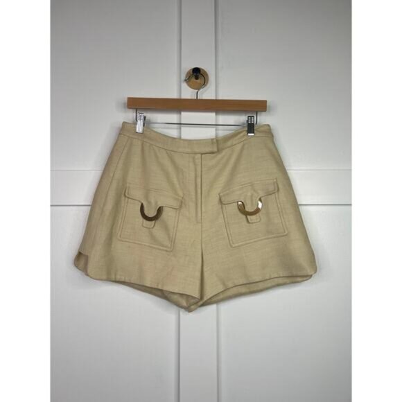 NWT Alexis Fio Cargo High Rise Waist Natural Tan Pocket Short Size: XL - Picture 2 of 8